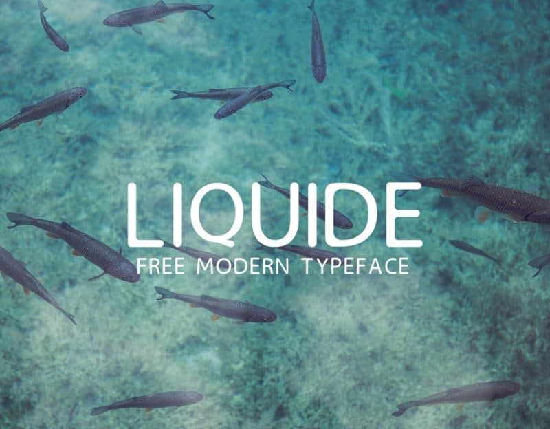 แบบอักษรสมัยใหม่ของ LIQUID