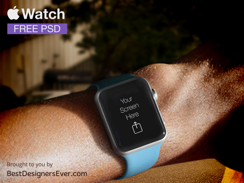 Apple Watch Template gratis PSD av Best Designers Ever