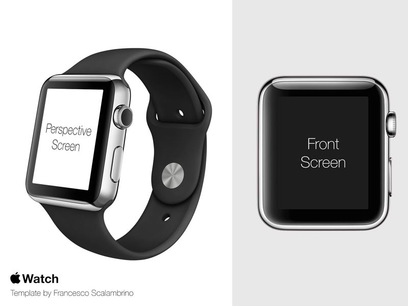 Apple Watch Free Template PSD av Francesco Scalambrino