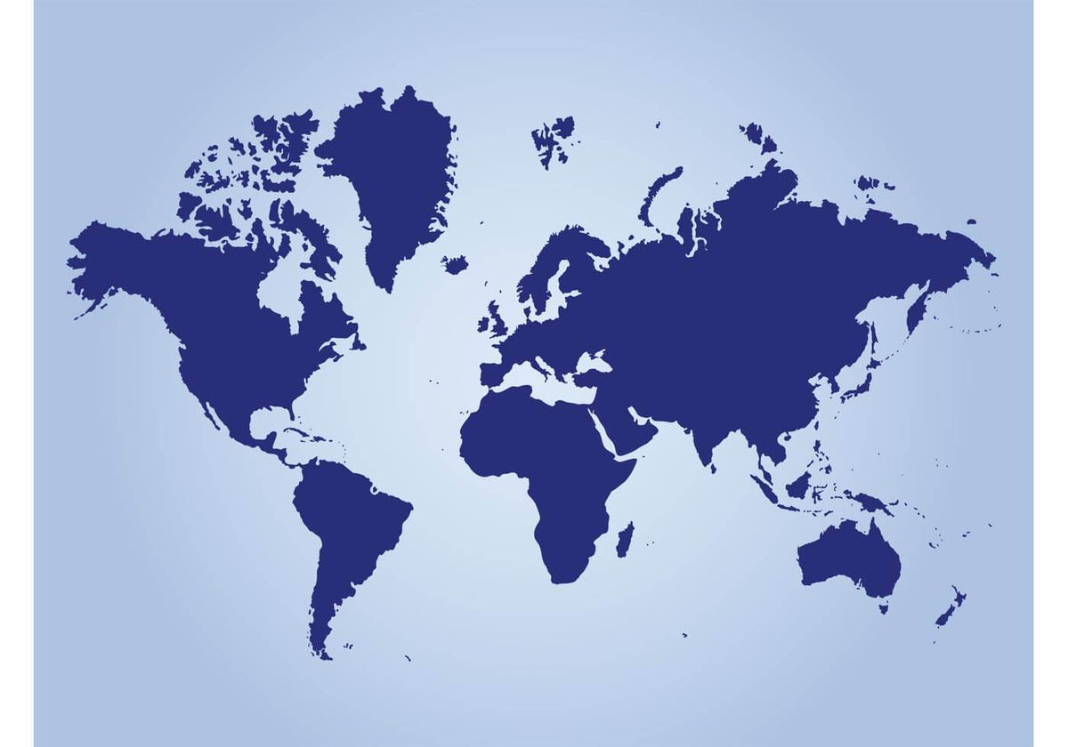 Världsgeografivektor