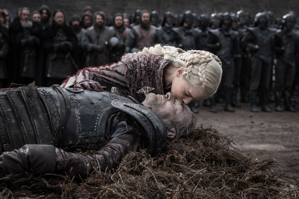 Daenerys Targaryen ir Jorah Mormont 8-ajame „Sostų žaidimo“ sezone.