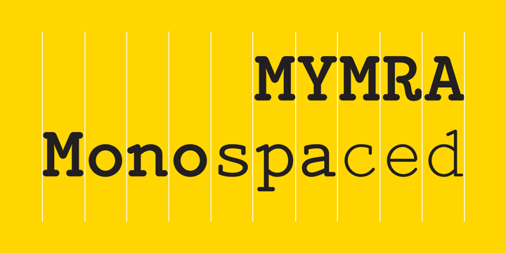 „TipografiaRamis“ pagaminta „Mymra Mono“