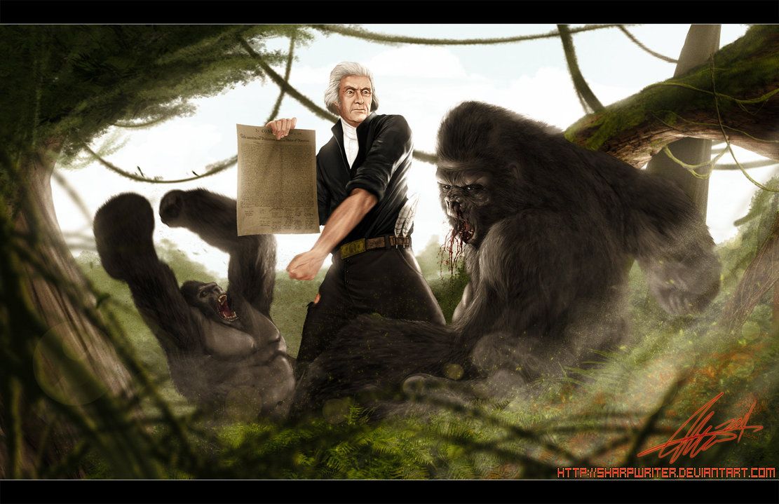 Thomas Jefferson mot Gorilla