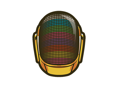 Daft Punk hjälm GIF av Musketon Follow