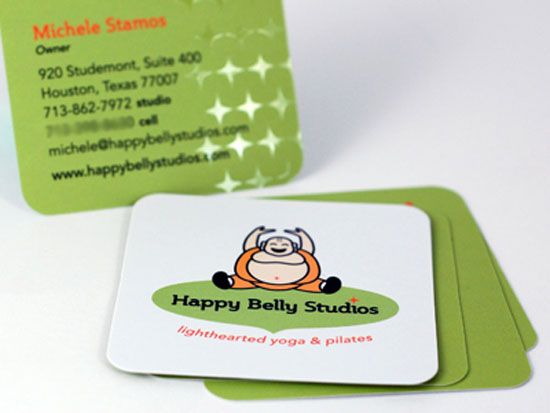 Визитная карточка Happy Belly Studios от Инки Мэтью