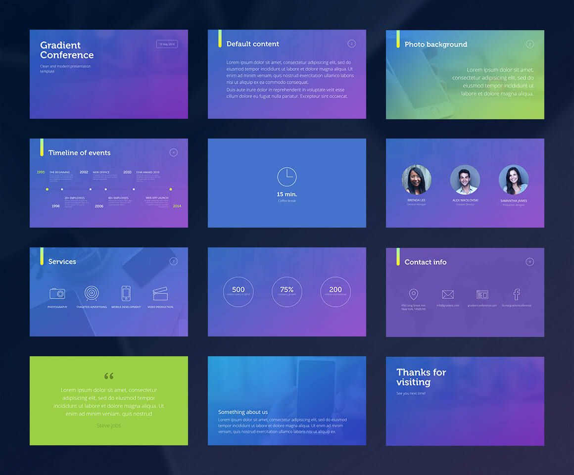 Gradient presentationsmall