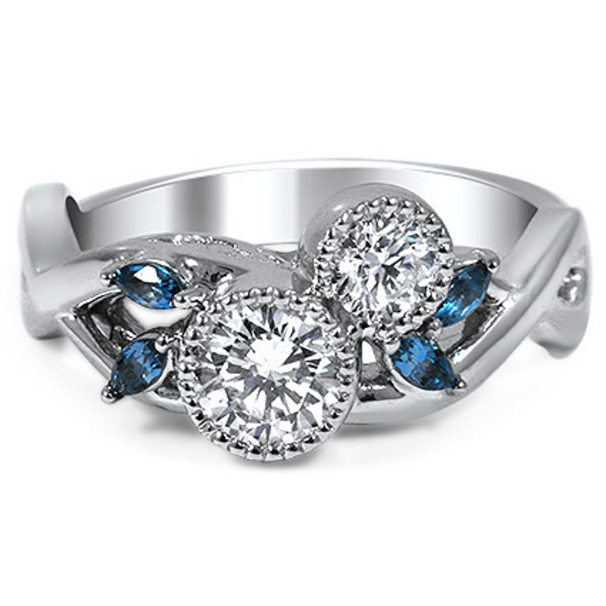 Slika lahko vsebuje Dodatki Dodatki Nakit Gemstone Prstan Diamant in platina
