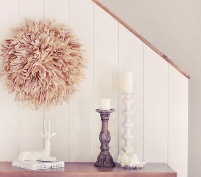 Arte de pared de plumas DIY de Love Meagan