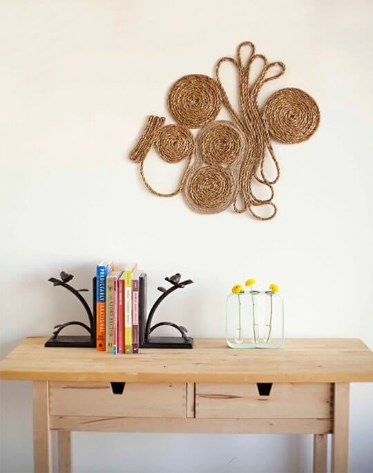 Arte de sisal enrollado de Modcloth