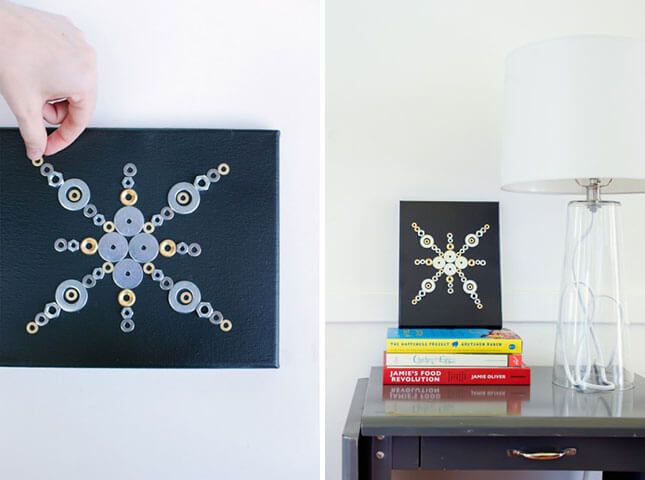 Arte de pared con tuerca hexagonal, de Design for Mankind