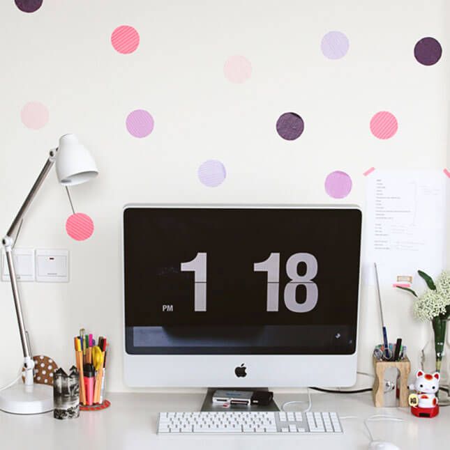 Arte de pared Washi Tape Dot de CraftGawker