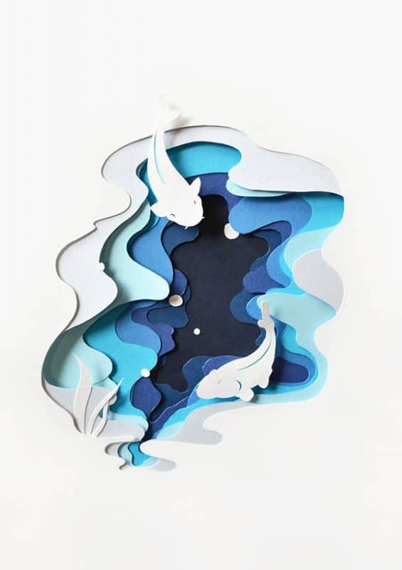 Inspiración de arte de corte de papel