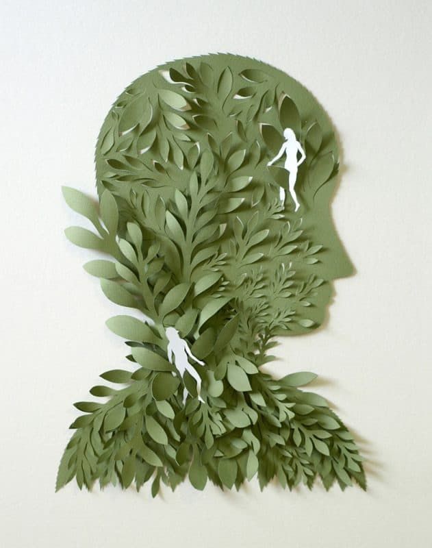 Inspiración de arte de corte de papel