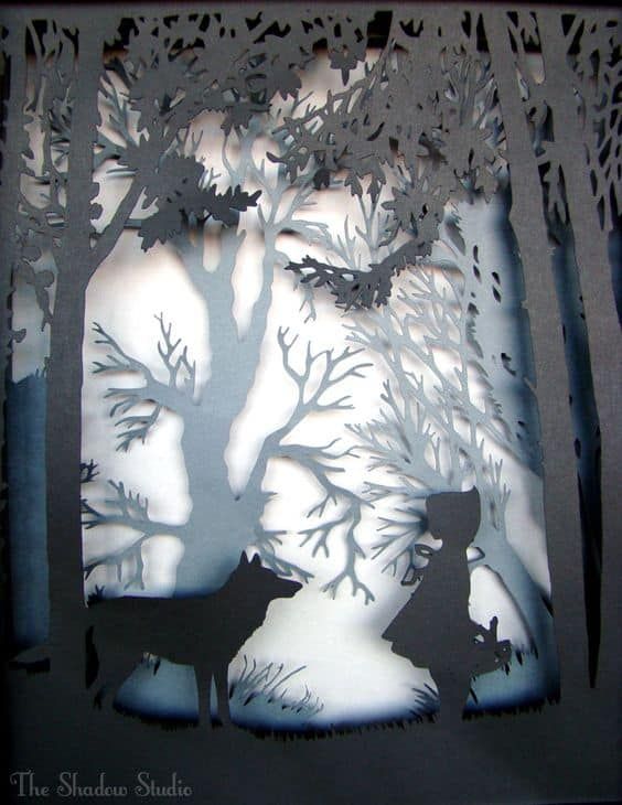 Inspiración de arte de corte de papel