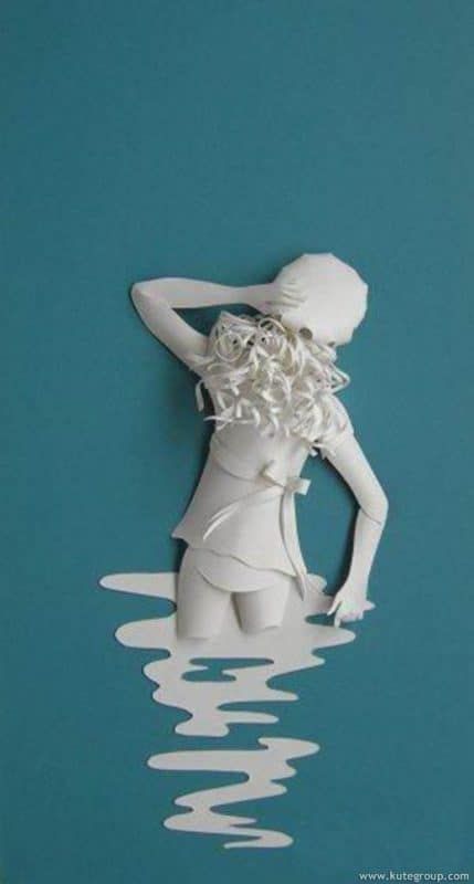 Inspiración de arte de corte de papel