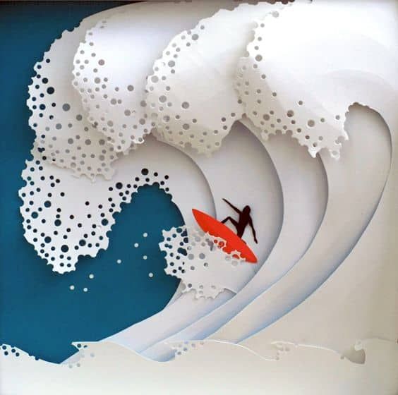 Inspiración de arte de corte de papel