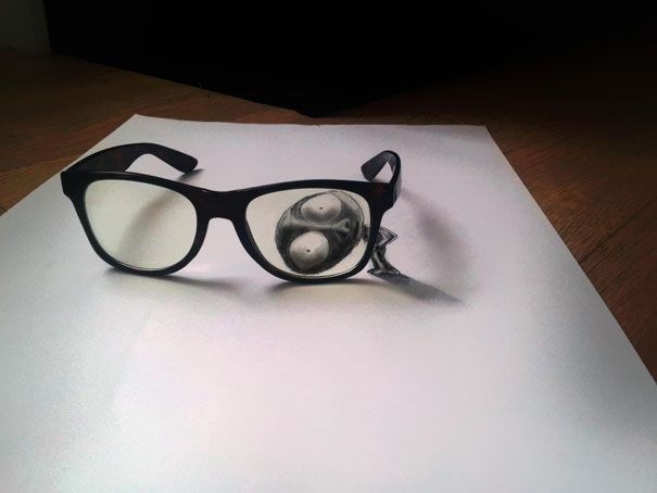 Dibujos a lápiz 3D de Ramon Bruin