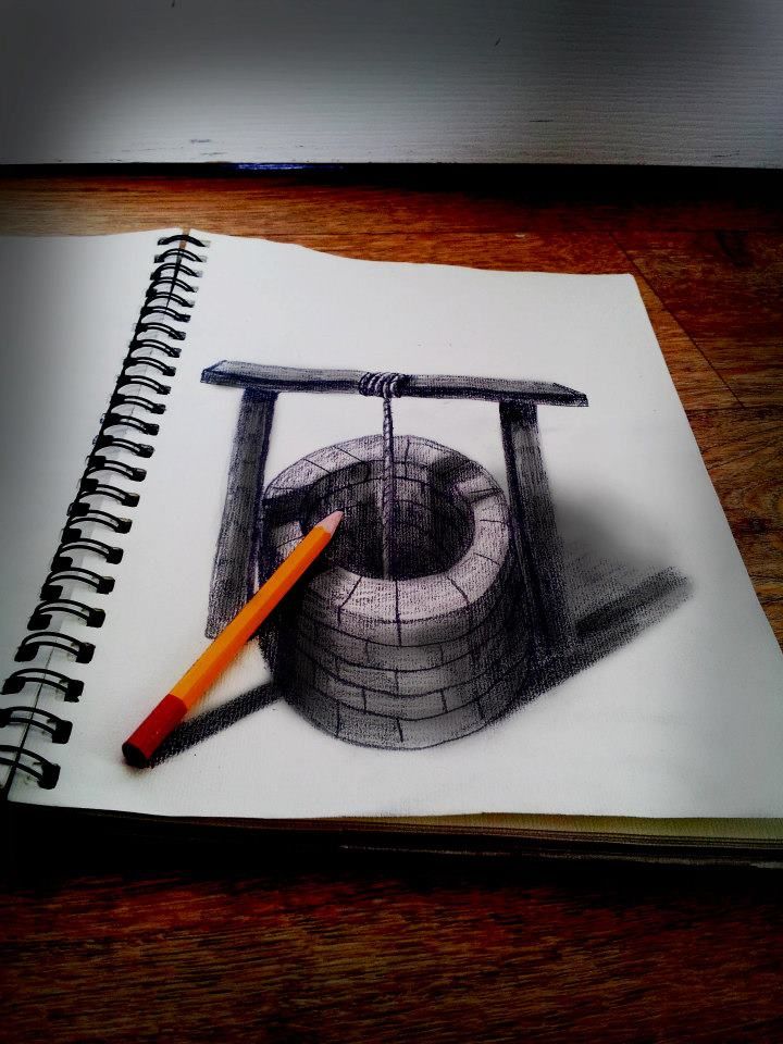 Dibujos a lápiz 3D de Ramon Bruin