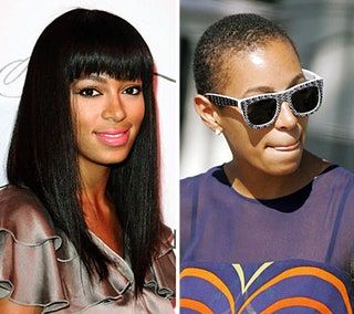 La imagen puede contener el pelo y el accesorio de los accesorios de las gafas de sol de la persona humana del rostro
