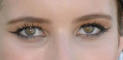 La imagen puede contener cosméticos y lentes de contacto de persona humana de cara de piel