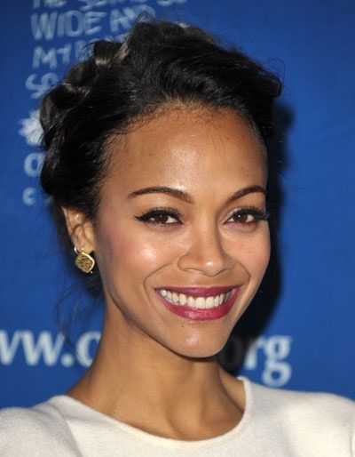 La imagen puede contener Zoe Saldana Face Human Person and Hair