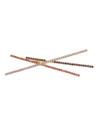 Swarovski Kristall mehrfarbig x Haarspange