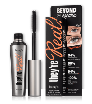 silberne Tube Wimperntusche und Box