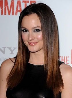 Nuotraukoje gali būti Leighton Meester Hair Haircut Human and Person
