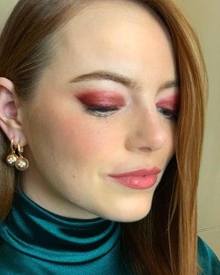 Emma Stone julsminkning