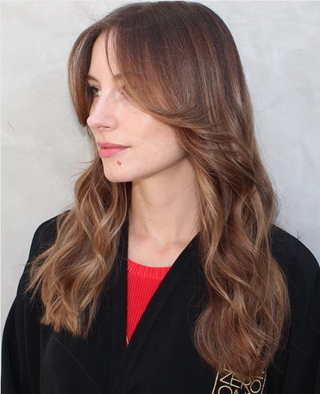 Corte de pelo largo de pelo largo