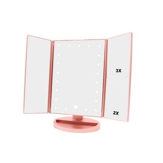 Weily Lighted Trifold sminkspegel