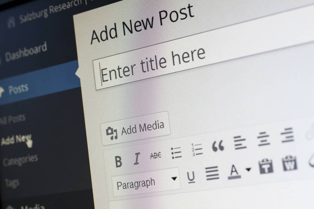 Crear una nueva publicación de blog dentro de WordPress