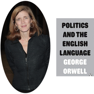 Samantha Power and Politics und die englischsprachige Buchhülle