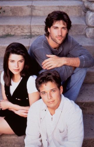 Nuotraukoje gali būti Scott Wolf Neve Campbell Human Person People and Family