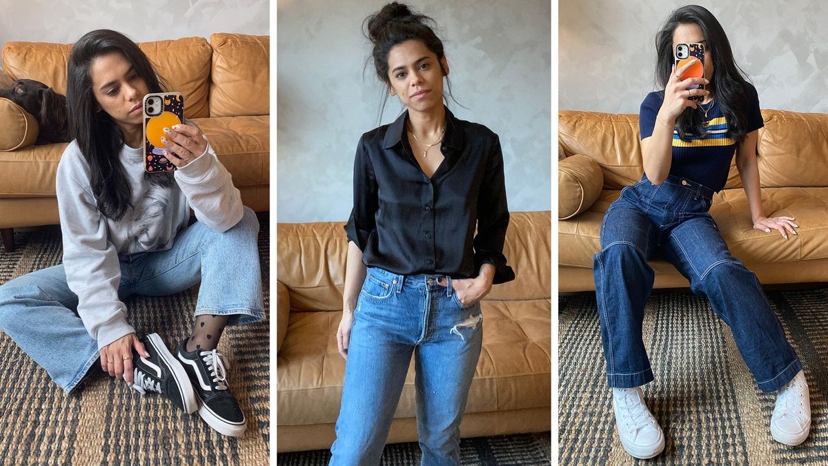 Bild kann enthalten Kleidung Kleidung Mensch Hose Schuhe Schuhe Beatriz Luengo Jeans und Jeans