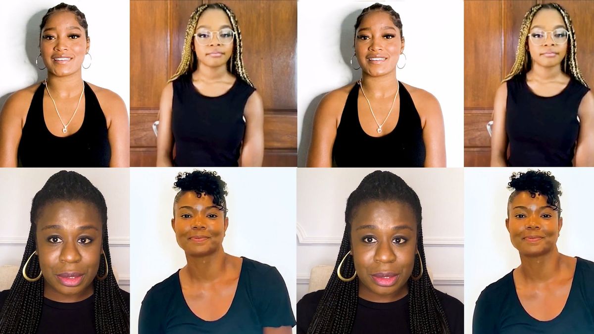 Bild könnte enthalten Uzo Aduba Gesicht Mensch Keke Palmer Haar Lächeln Kopf und Haut