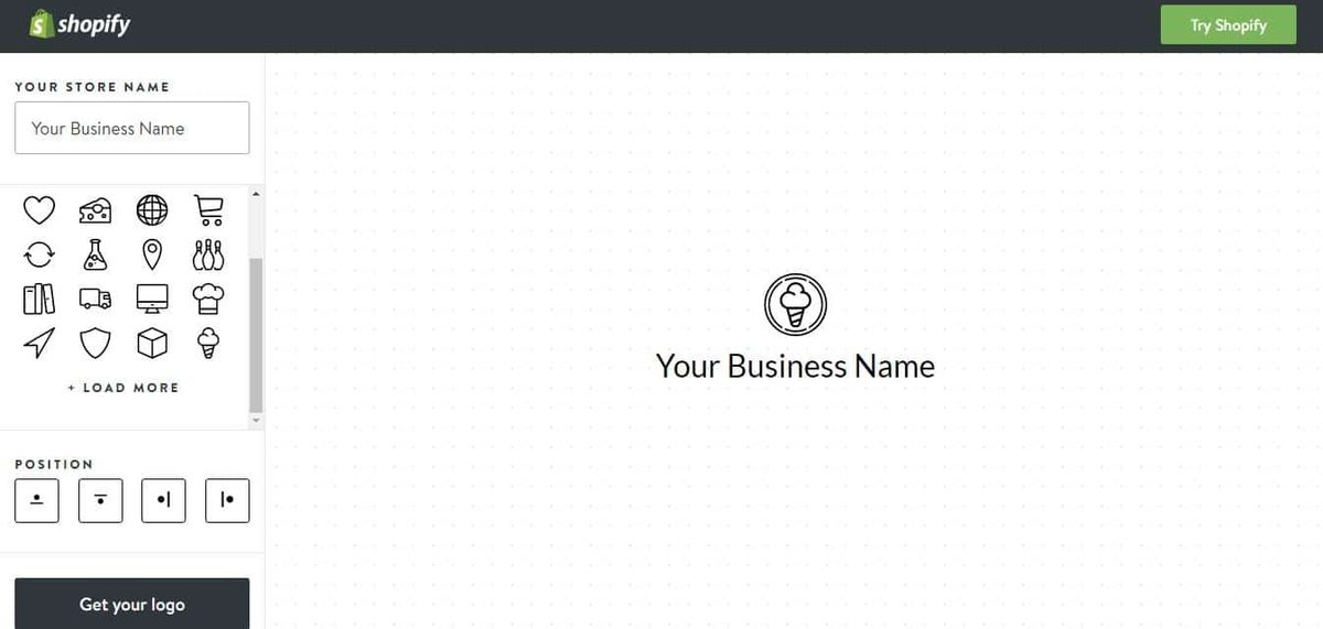 shopify logotillverkare