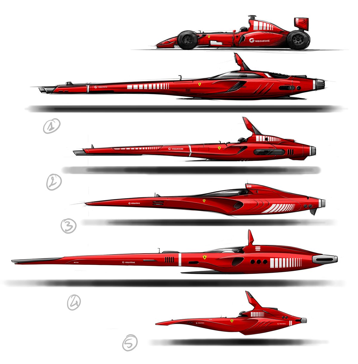 Nave espacial Ferrari