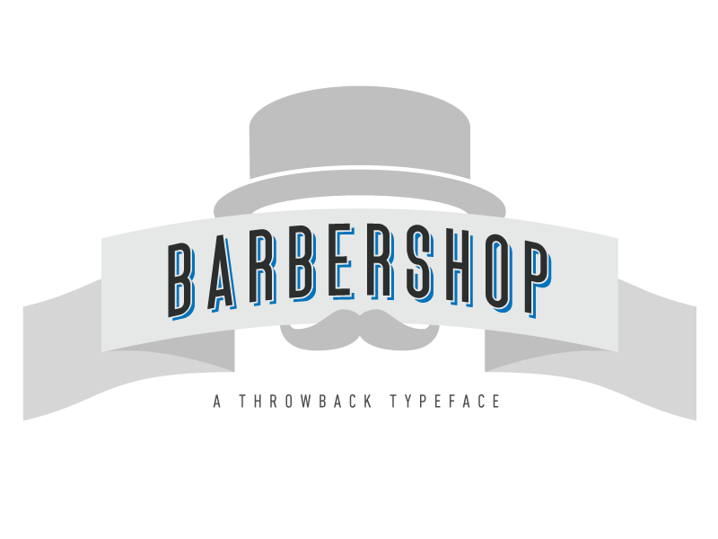 Barbershop Typeface โดย David Bortnowski