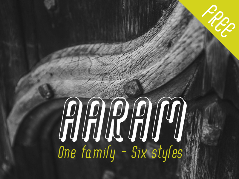 Aaram Free Font โดย Tharique Azeez