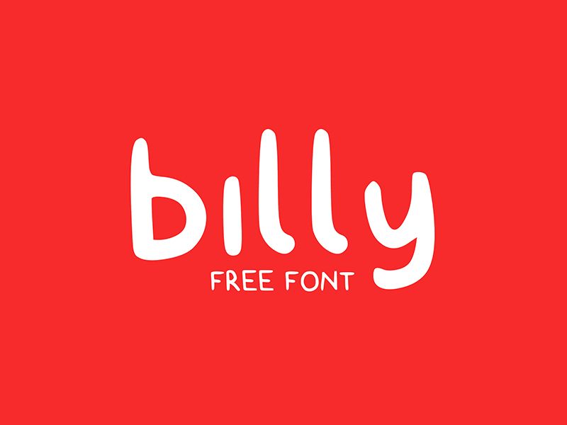 Billy - แบบอักษรฟรีโดย Claire Follow