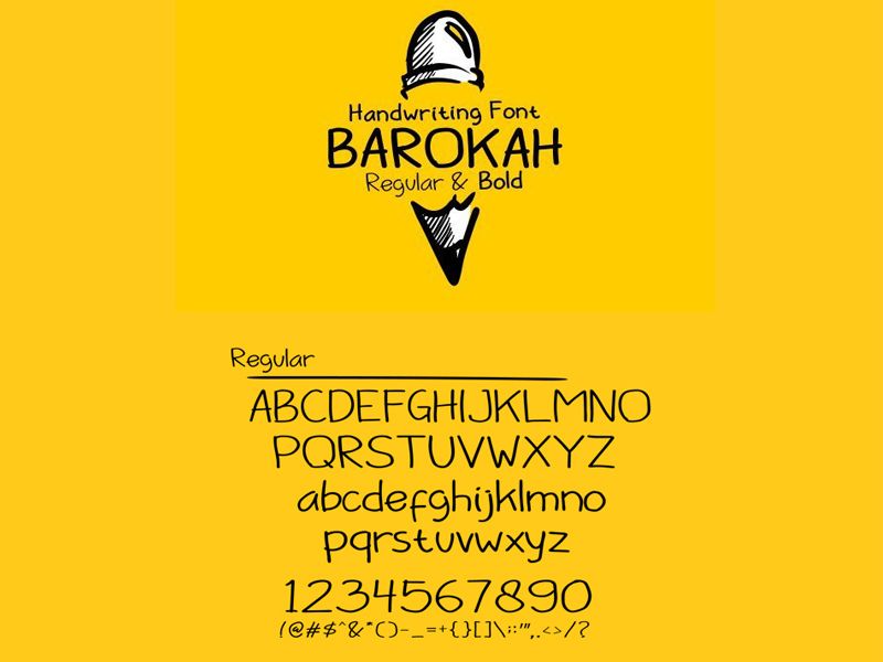 แบบอักษร Barokah โดย Ahmed