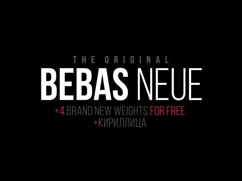 Bebas Dribbble โดย Fontfabric