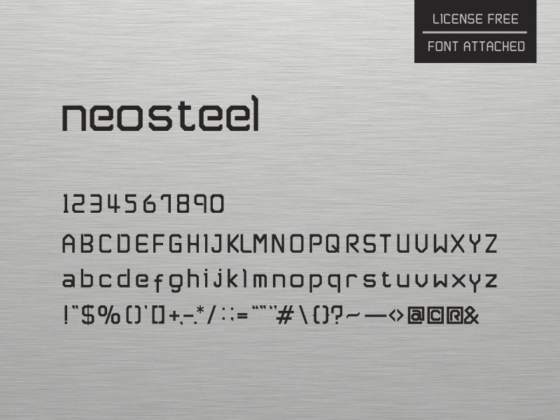 Neosteel - แบบอักษรสมัยใหม่โดย Sam