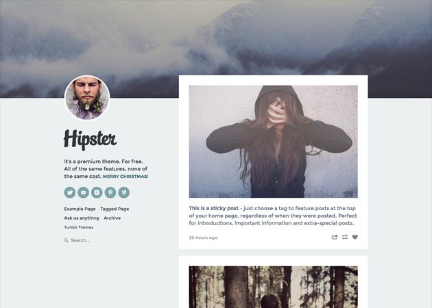 Tema Tumblr Hipster