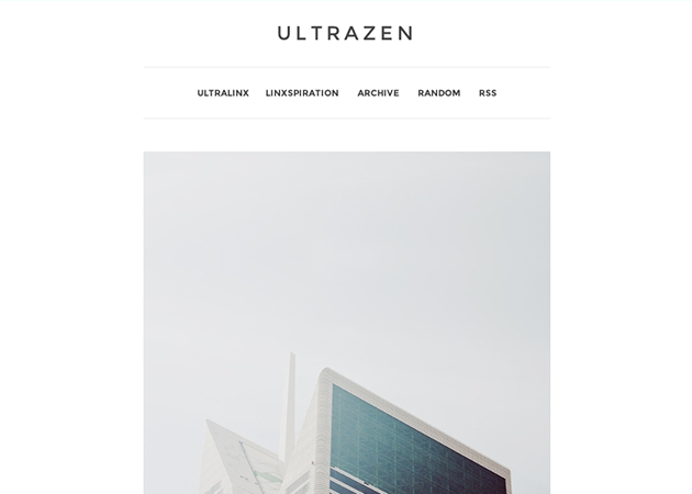 UltraZen Free Minimal Tumblr Theme de Oliur