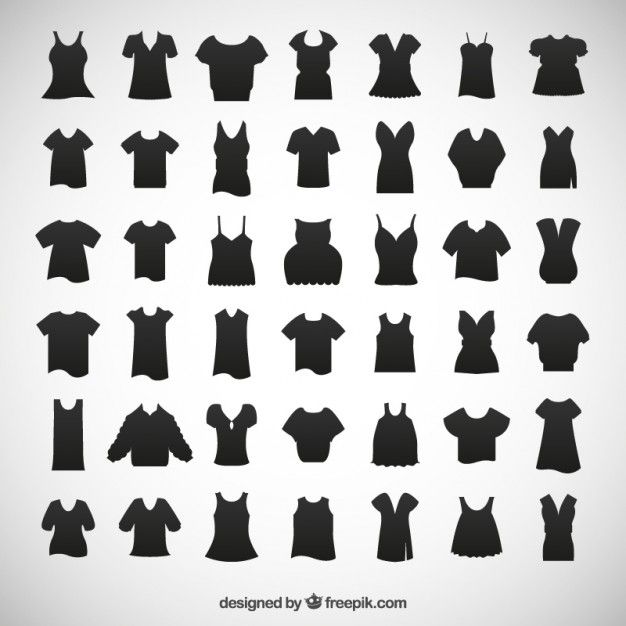 42 siluetas de ropa