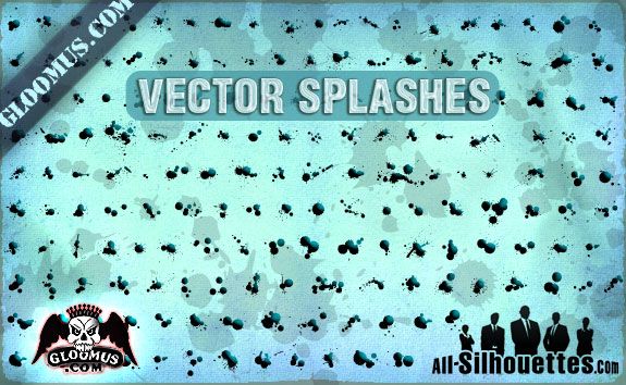 173 salpicaduras de vector grunge