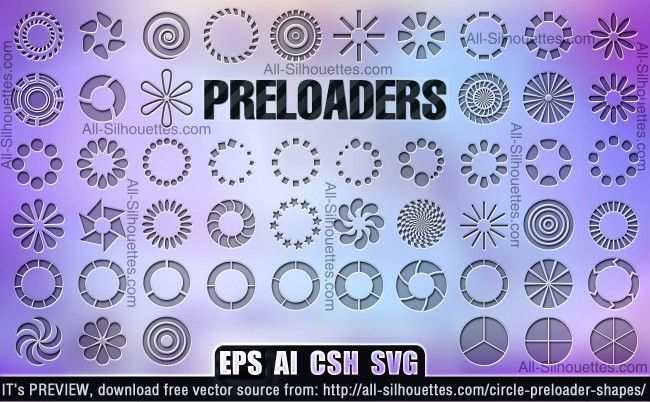 Formas de precargadores circulares