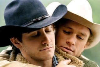 BROKEBACK MOUNTAIN Jake Gyllenhaal Heath Ledger 2005